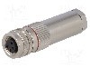 Conector M8, 4 pini, clasa etanseitate IP67, BULGIN - PXMBNI08FBF04ASC