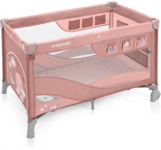 Patut pliabil cu 2 nivele Baby Design Dream Regular 08 Pink 2019 foto