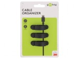 Set prindere neagră autoadeziv 3 bucati, Goobay