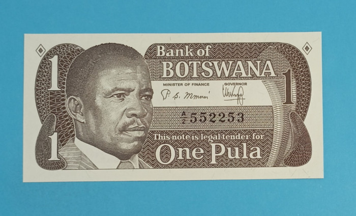 Botswana 1 Pula 1983 &#039;Ketumile Masire&#039; UNC serie: 552253