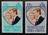 BC331, Turks &amp; Caicos 1973, serie Printesa Anne, Nestampilat