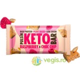 Baton Proteic Keto cu Ciocolata si Zmeura 50g
