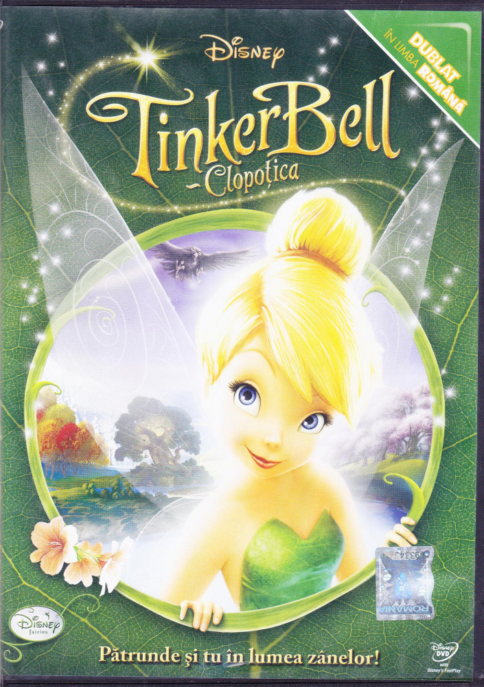 DVD animatie: Tinker Bell - Clopotica ( original, dublat si sub. lb. romana  ) | Okazii.ro