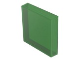 Lentilă pentru buton verde, plastic, 24,4x24,4 mm