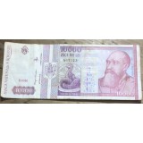 BNKRO05 Bancnota veche 10000 lei 2000 Nicolae Iorga Sarpele Glykon hirtie Romania zece mii lei circulata colectie