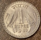 C50 - Moneda foarte veche - India - 1 rupee - 1981