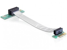 Placa PCI Express x1 cu cablu flexibil stanga, Delock 41839