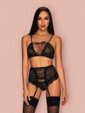 Set sexy Basitta Obsessive, Negru, S/M