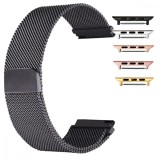 Curea tip Milanese Loop, compatibila Apple Watch 9|8|7|6|5|4|3|2|1 Series, 41mm|40mm|38mm, Pure Black