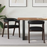 vidaXL Scaune de dining 2 pcs Maro deschis 54 x 57 x 73 cm 42020421