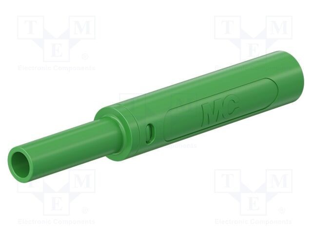 Conector banană 4mm 32A 1kV verde &icirc;nşurubare ST&Auml;UBLI