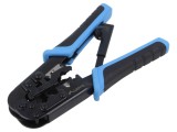 LANBERG unealtă de sertizare pentru conectori RJ9, RJ12, RJ14, RJ45, tăiere cablu, oțel