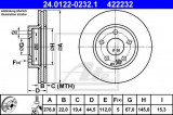 Disc frana MERCEDES A-CLASS (W169) (2004 - 2012) ATE 24.0122-0232.1