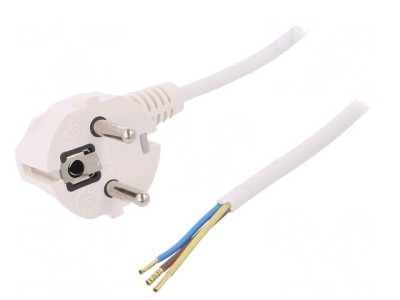 Cablu electric PVC alb 3x0,75mm2 4m 16A 250V foto