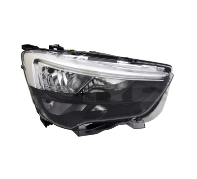 Far Opel Combo/Life, 09.2018-, montare fata, dreapta, cu lumini de zi tip LED; H1+H7+LED; electric; fara motor; halogen, TYC foto