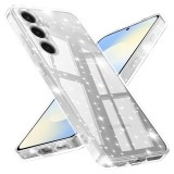 Husa sclipici Samsung Galaxy S25 FE Asteroid GSM SparkleSkin, transparenta