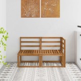 vidaXL Canapea exterior modulara lemn masiv acacia natural colt mijloc gradina 122x63x73cm