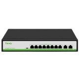 Switch PoE Tiandy, 8 porturi Gigabit PoE , 110W, 20Gbps, 802.3af/at, VLAN/Extend, montaj desktop SafetyGuard Surveillance