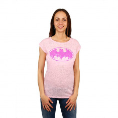 Tricou dama Batman Logo roz foto