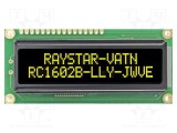 Afișaj LCD alfanumeric 16x2 VA Negative galben-verde RAYSTAR OPTRONICS