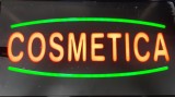 Reclama LED - COSMETICA - de exterior / interior, 44 x 24 cm, Oem