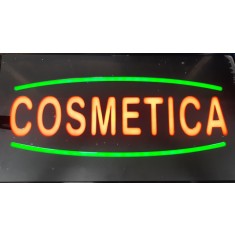 Reclama LED - COSMETICA - de exterior / interior, 44 x 24 cm