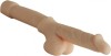Dildo Dublu Realist Puppe Skin, 35.5cm, TPE, Texturat, Flexibil, Natural, Sex Shop, Papusi Sex