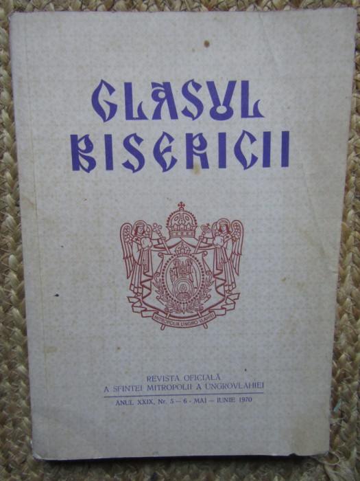 Revista Glasul Bisericii, anul XXIX, nr. 5-6, mai-iunie 1970
