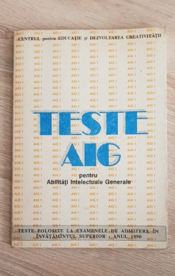 Teste AIG pentru Abilități Intelectuale Generale foto