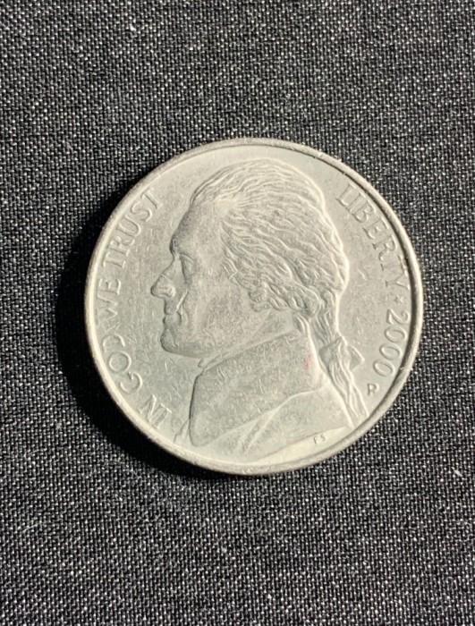 Moneda five cents 2000 USA