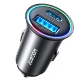 Cumpara ieftin Adaptor Auto Joyroom JR-CCN04, USB si type-C, Fast charge 60W, Negru