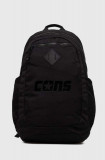 Converse rucsac culoarea negru, mare, cu imprimeu