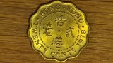 Hong Kong -bijuterie de moneda dantelata- 20 cents 1978 -Elisabeta-senzationala!, Asia