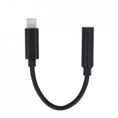 Adaptor Lightning - Jack 3.5mm (Negru) foto