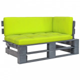 Canapea de colt din paleti de gradina gri lemn pin impregnat GartenMobel Dekor, vidaXL