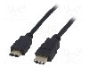 Cablu HDMI - HDMI, din ambele par&amp;#355;i, HDMI mufa, 0.5m, negru, AKYGA - AK-HD-05A