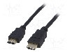 Cablu HDMI - HDMI, din ambele par&amp;amp;#355;i, HDMI mufa, 0.5m, negru, AKYGA - AK-HD-05A foto