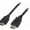 Cablu HDMI - HDMI, din ambele par&amp;#355;i, HDMI mufa, 0.5m, negru, AKYGA - AK-HD-05A