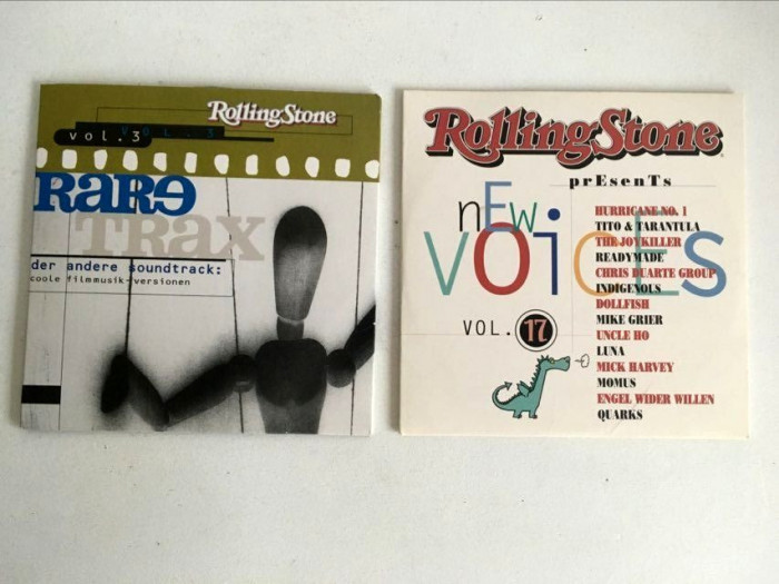 * Lot 2 CD muzicarock, selectie revista Rolling Stones, vol 3 si vol 17