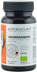 Ashwagandha bio din India (400 mg) - extract 5%, 60 capsule (29,7 g) foto