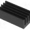 Radiator extrudat, aluminiu, 17mm x 8mm, neagra, FISCHER ELEKTRONIK - ICKSMDF17SA