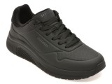 Pantofi sport SKECHERS negri, UNO LITE 2, din piele ecologica