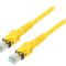 Cablu patch cord S/FTP CAT6a galben 1m