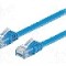 Cablu patch cord, Cat 6, lungime 0.5m, U/UTP, Goobay - 96395