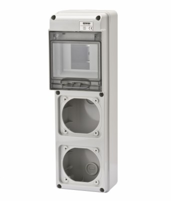 Tablou organizare Q-DIN 5M 2 prize IEC 16A Gewiss GW68018N foto