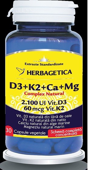 D3+K2+CA+MG COMPLEX NATURAL 30CPS VEGETALE