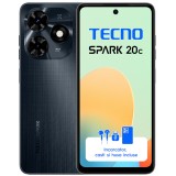 Telefon mobil Tecno Spark 20C, Dual SIM, 4GB RAM, 128GB, Negru