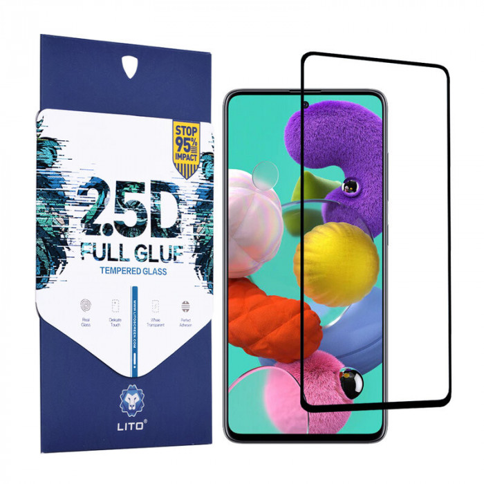 LITO - 2.5D Folie sticla Full - Xiaomi Mi 10T Lite 5G - Negru