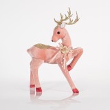 Cumpara ieftin Decoratiune Pink Velvet Deer 24 cm x 41 cm