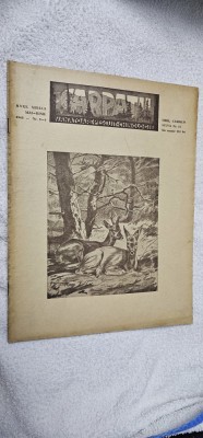 REVISTA CARPATII VANATOARE PESCUIT CHINOLOGIE , NR. 5-6 / 1945 foto
